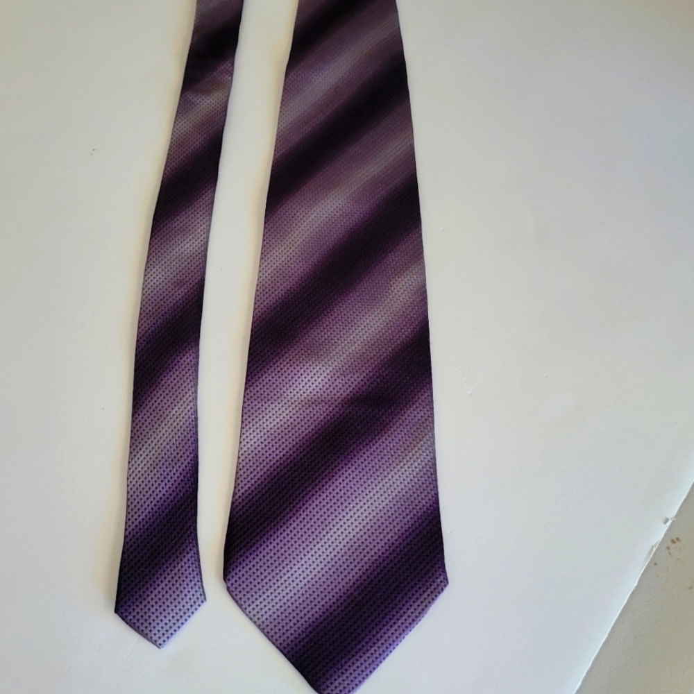 Purple Striped Men's Tie